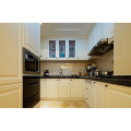 modular full kitchens with traditional wooden arched cabinet doors